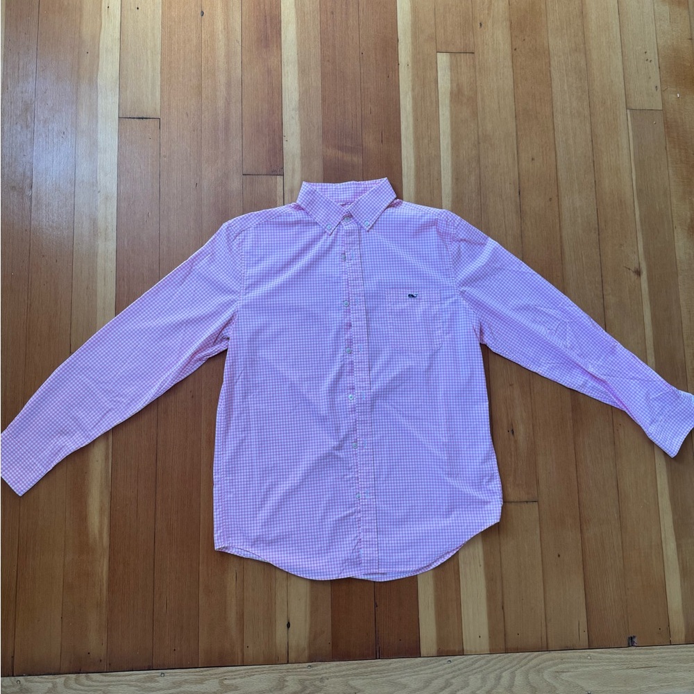 Vineyard Vines Pink Casual Button Down Shirt